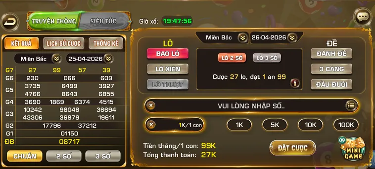 Chinh Phục Thử Thách Lô Đề 1 Ăn 900 Tại IWin Club Với Lợi Nhuận Khủng