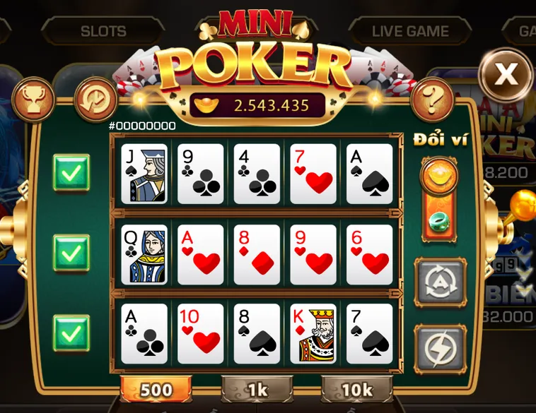 Chinh Phục Đỉnh Cao Trí Tuệ Với Game Mini Poker Tại IWin Club Hấp Dẫn