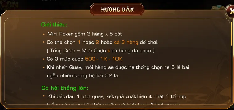 Chinh Phục Đỉnh Cao Trí Tuệ Với Game Mini Poker Tại IWin Club Hấp Dẫn
