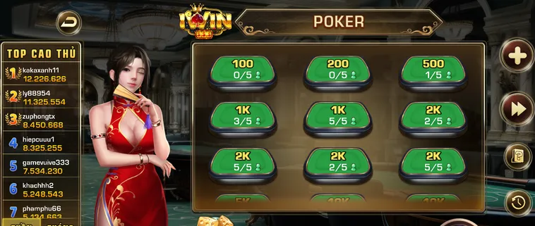 Poker Tại Iwin Club Trải Nghiệm Đỉnh Cao Trí Tuệ Với Những Bàn Đấu Đầy Kịch Tính
